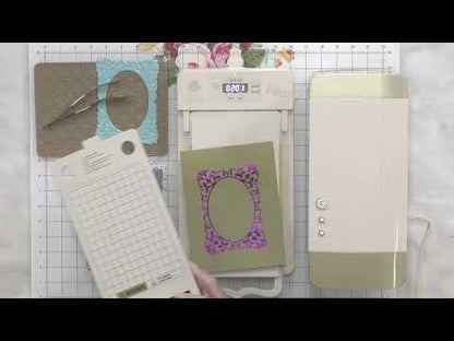 Oval Flourish Frame Gilded Hot Foil Plate