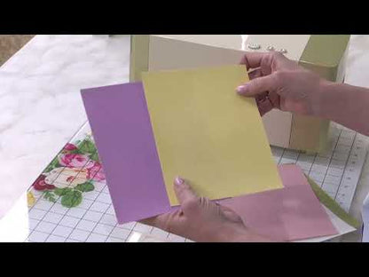 Spring Flocked Cardstock