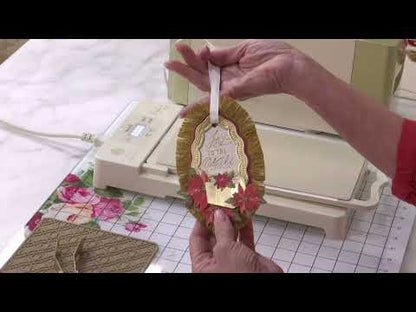 Gilded Small Christmas Sentiments Hot Foil Plates