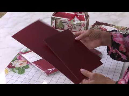Luxury Matte Foil Cardstock Red