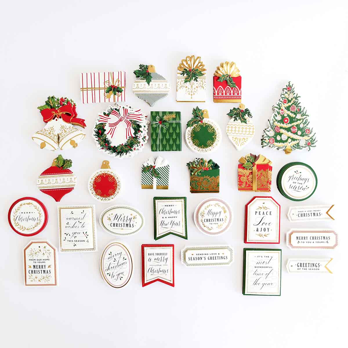 Anna Griffin 120 Christmas Mini Stickers and Sentiments