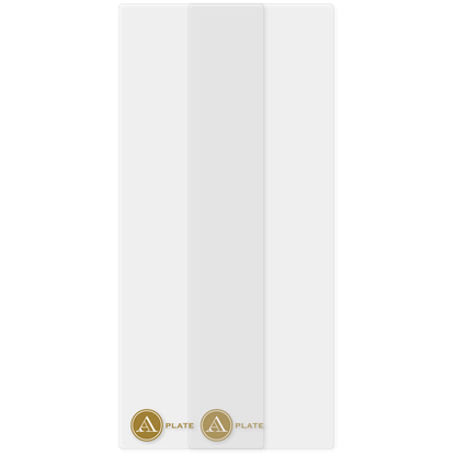 a white door with a gold emblem on it.