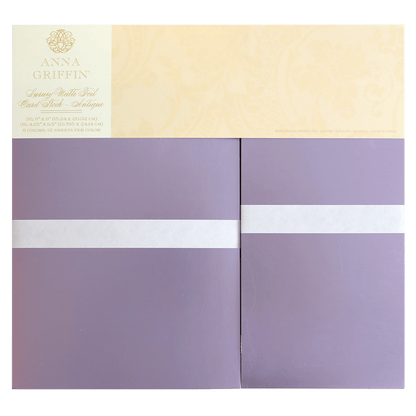 two purple and yellow envelopes with a white stripe.