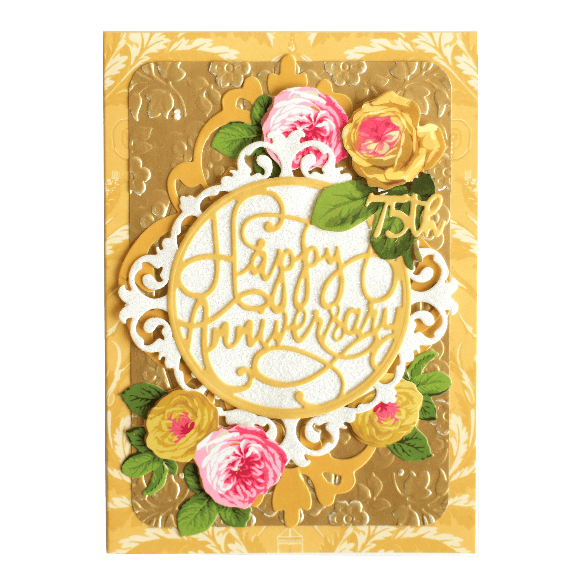 a birthday card with flowers and a happy birthday message.