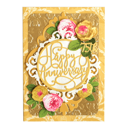 a birthday card with flowers and a happy birthday message.