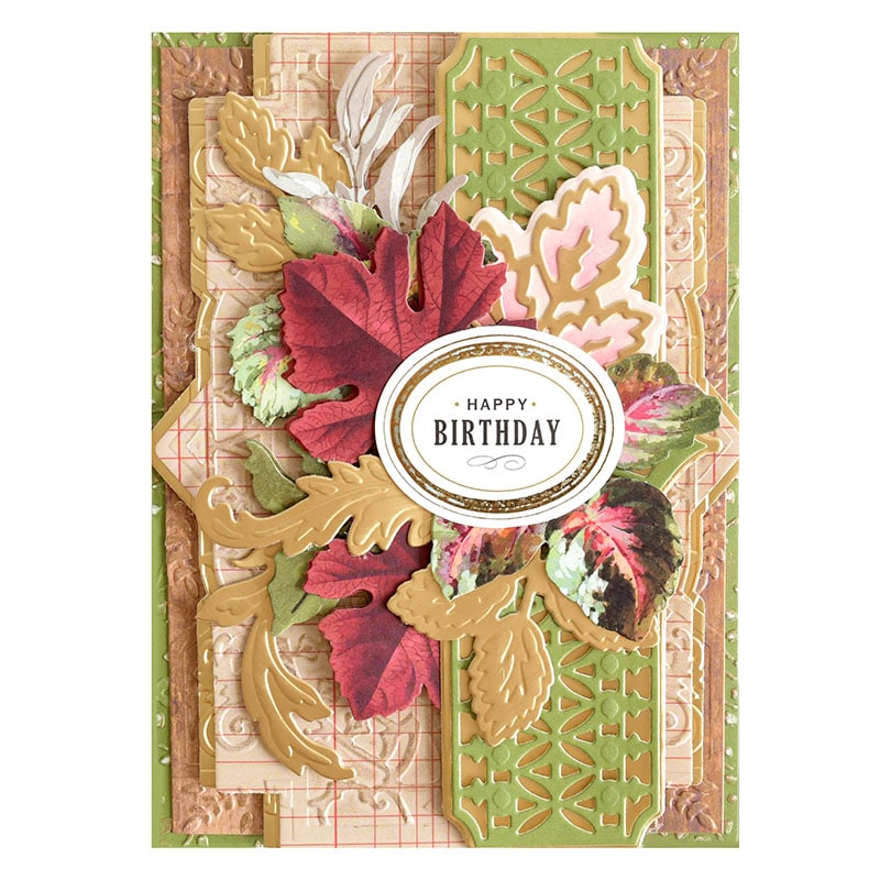 a birthday card with a flower on it.