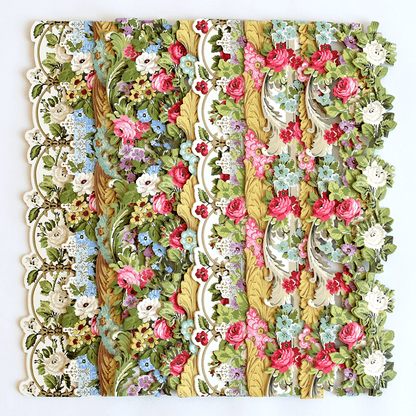 a piece of paper with flowers on it.