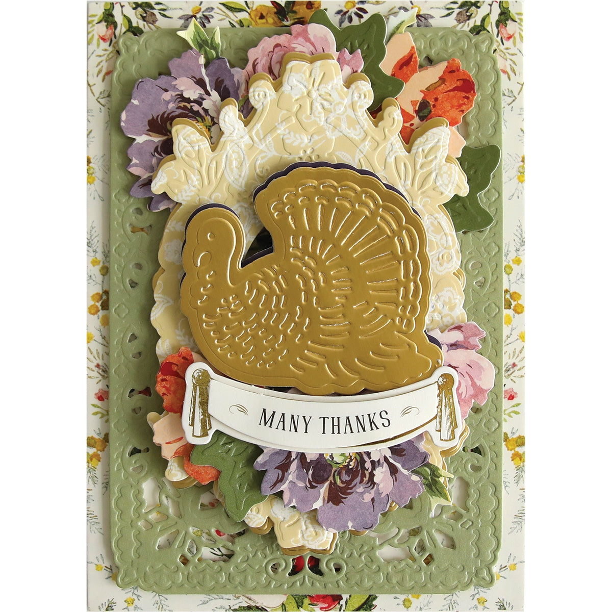 a thanksgiving card with a turkey on it.