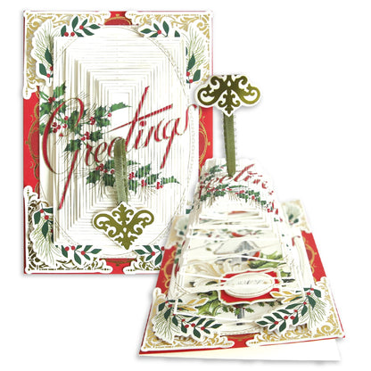 a christmas card with the word merry written on it.