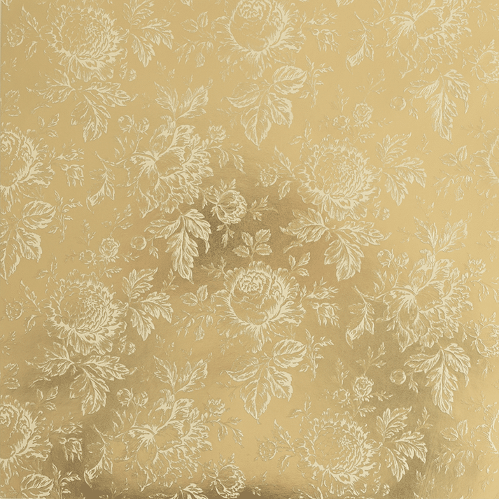 Gold Foil Floral Cardstock Anna Griffin Inc.