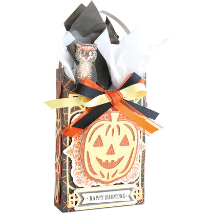 A Trick or Treat Bag Box Die with an owl in it.