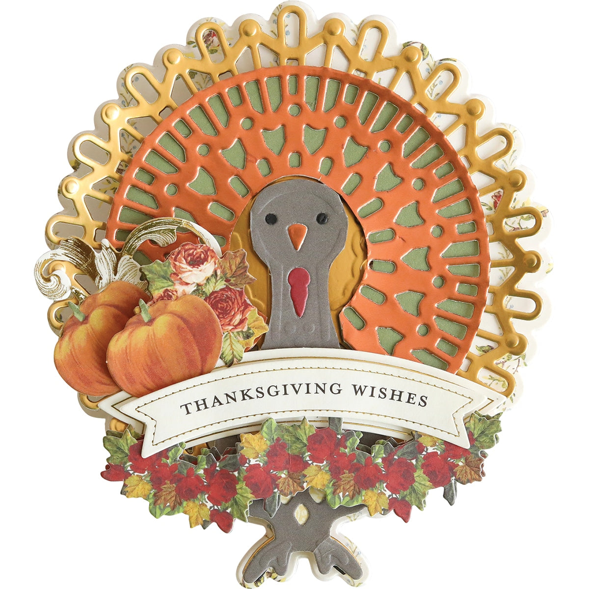 A Falloween Gift Card Holder with a turkey on it.