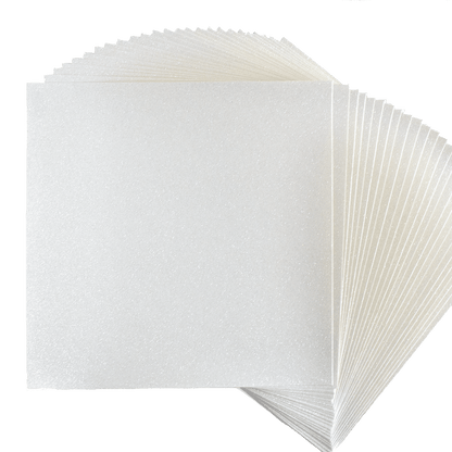 a stack of white paper on a white background.