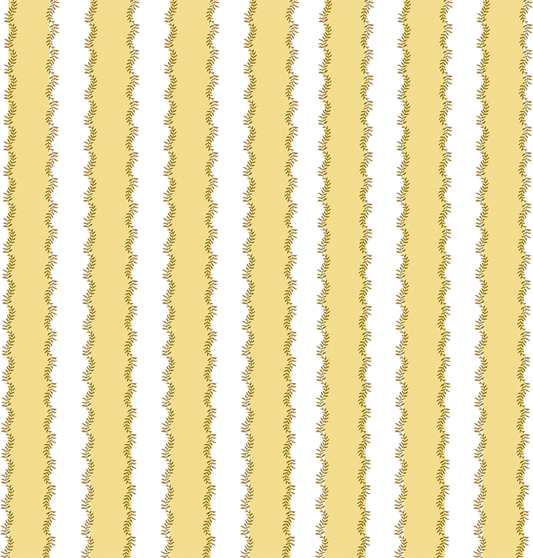 a yellow and white striped background.