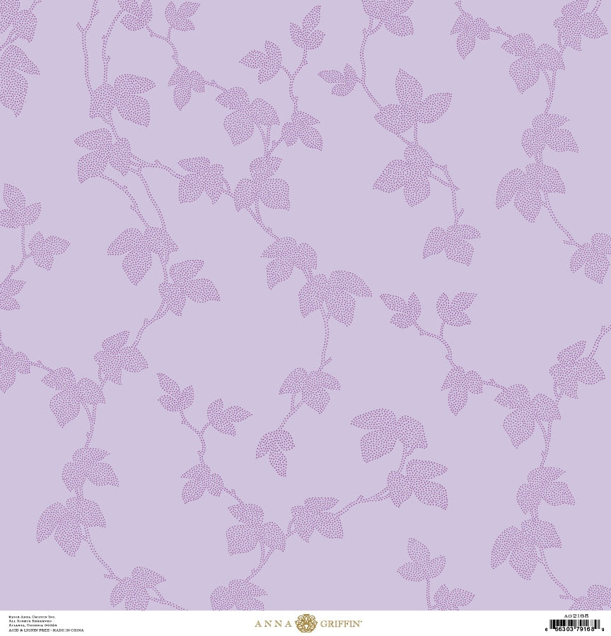 a purple wallpaper with leaves on it.