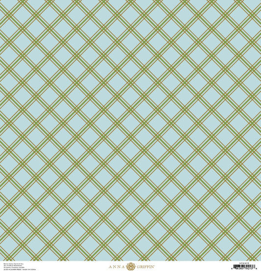 a blue and green checkered pattern with a white background.
