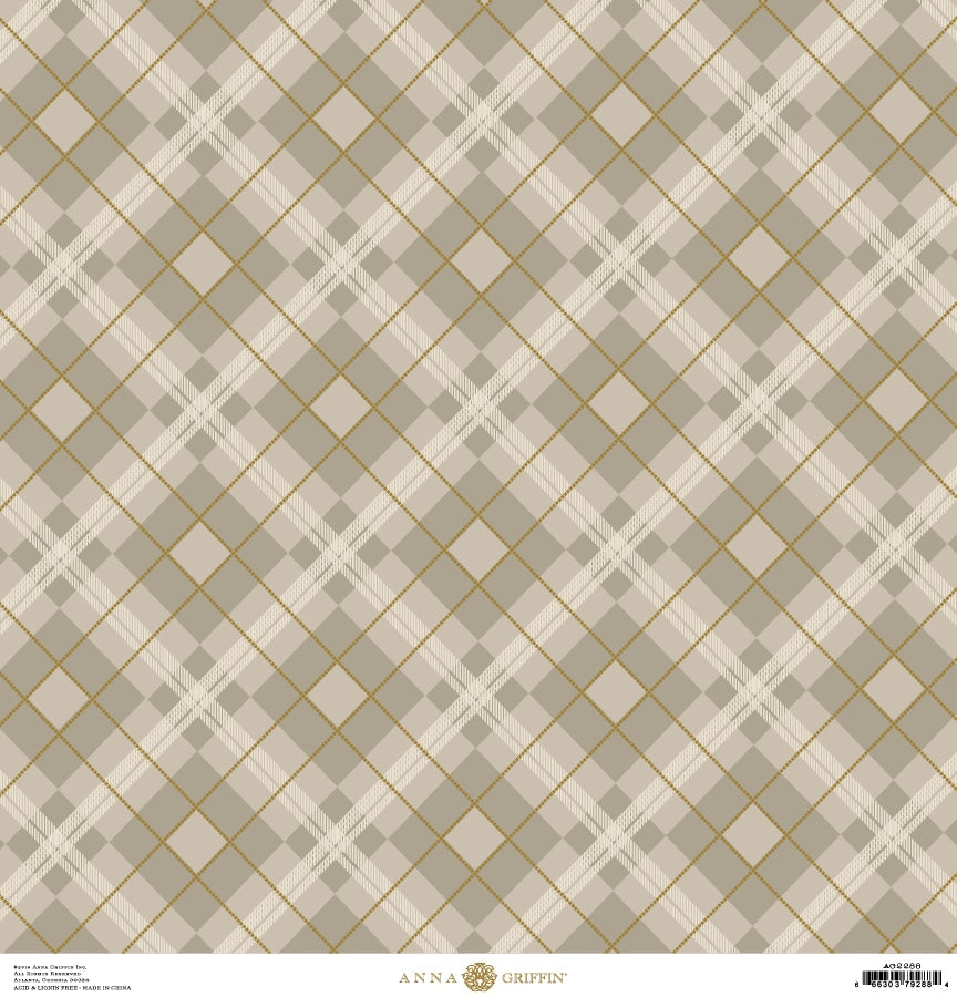 a beige and white checkered wallpaper with gold accents.