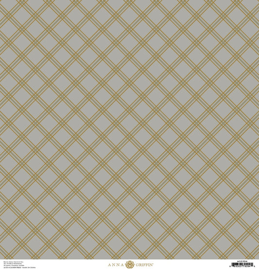 a gray and gold wallpaper with a checkered pattern.