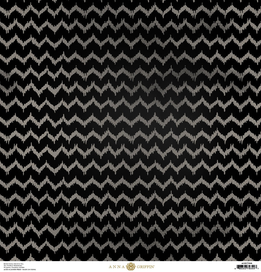 a black and white background with a zigzag pattern.