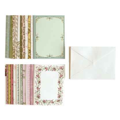 a set of four cards with envelopes.