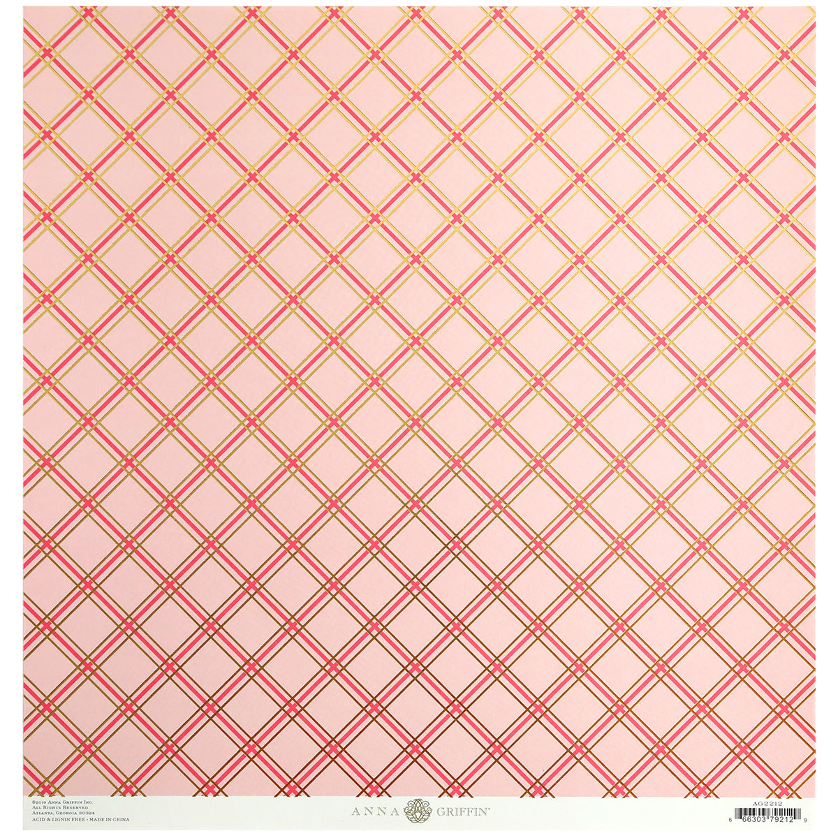 a red and white checkered pattern on a pink background.