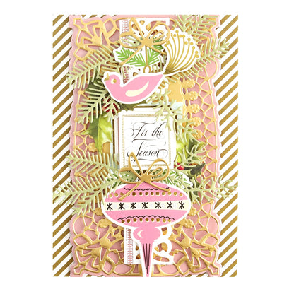a card with a flamingo on it.