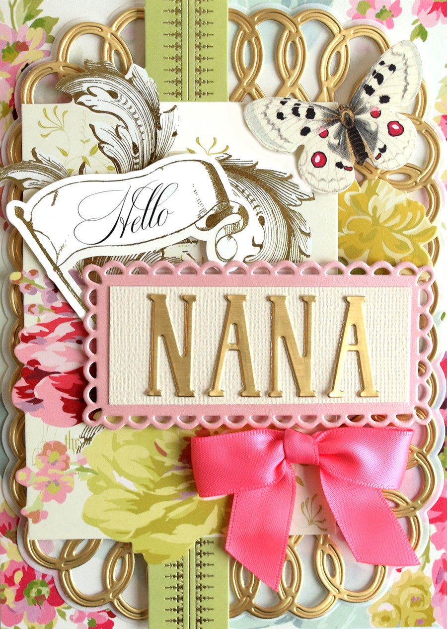 a close up of a card with a name on it.