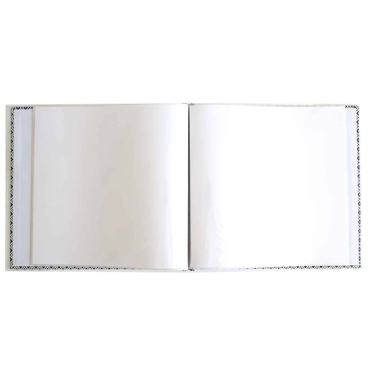 an open book with a white background.
