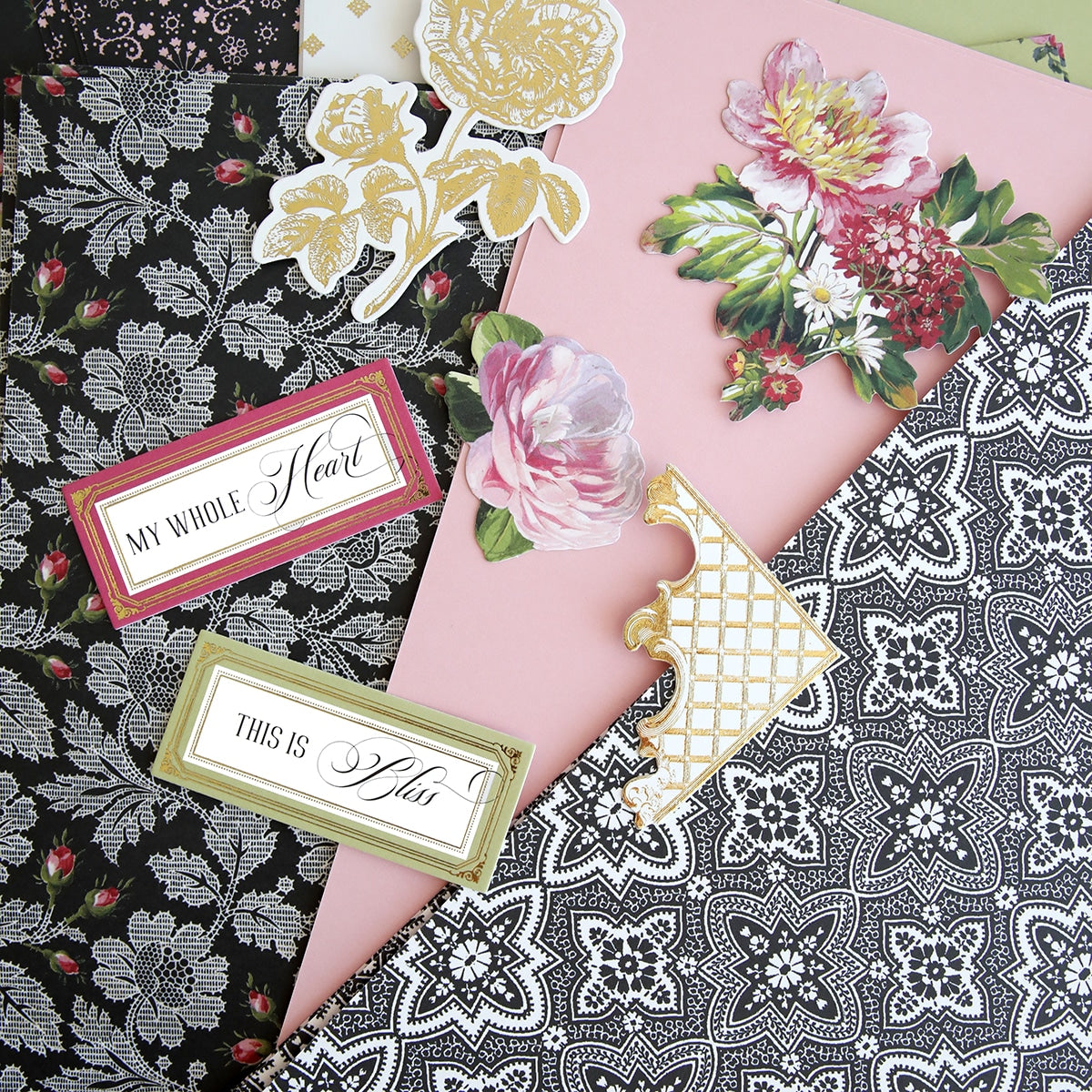 Anna Griffin Annalise Card Stock and Embellishments