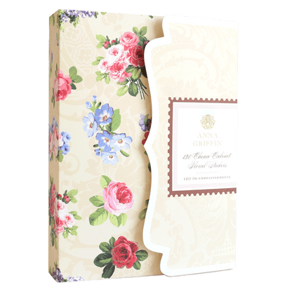 a book with a floral design on it.