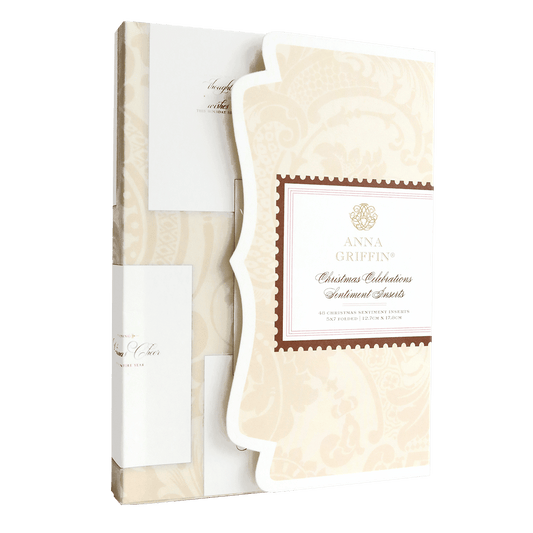 a white folder with a brown border.