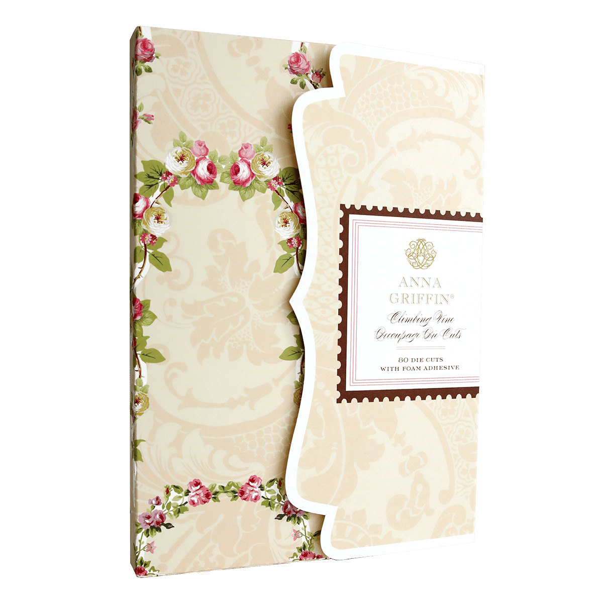 a wedding card with a floral design on it.