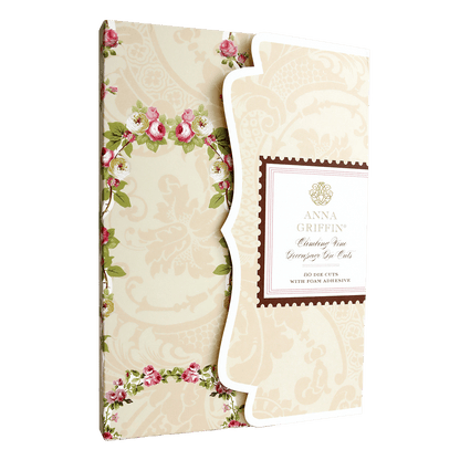 a wedding card with a floral design on it.