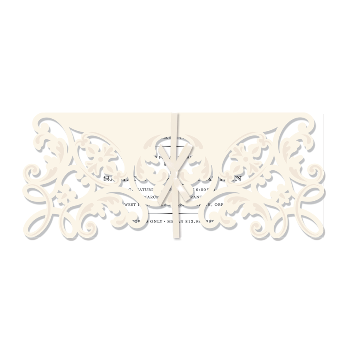a paper cutout of a floral design.