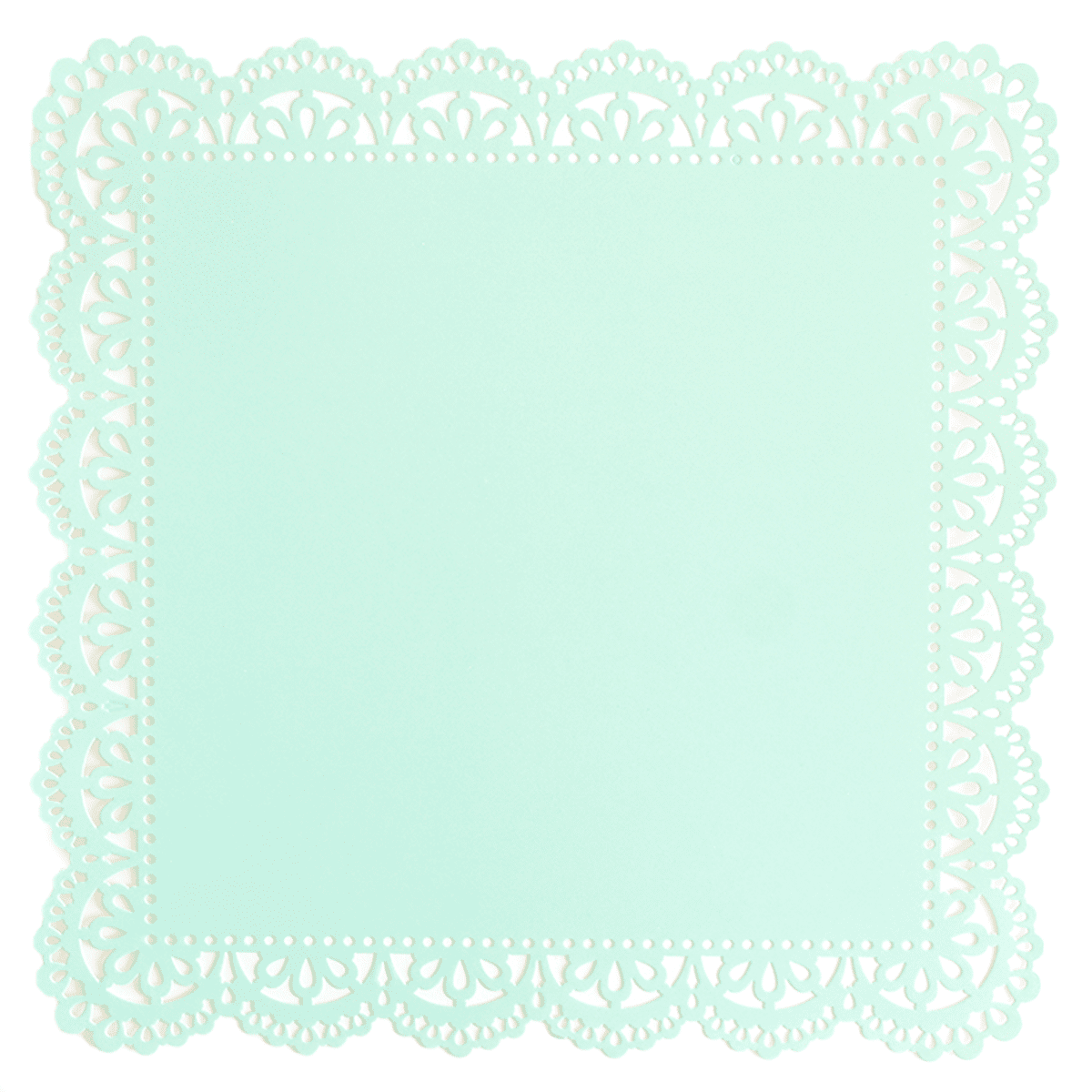 a light green paper with a white border.