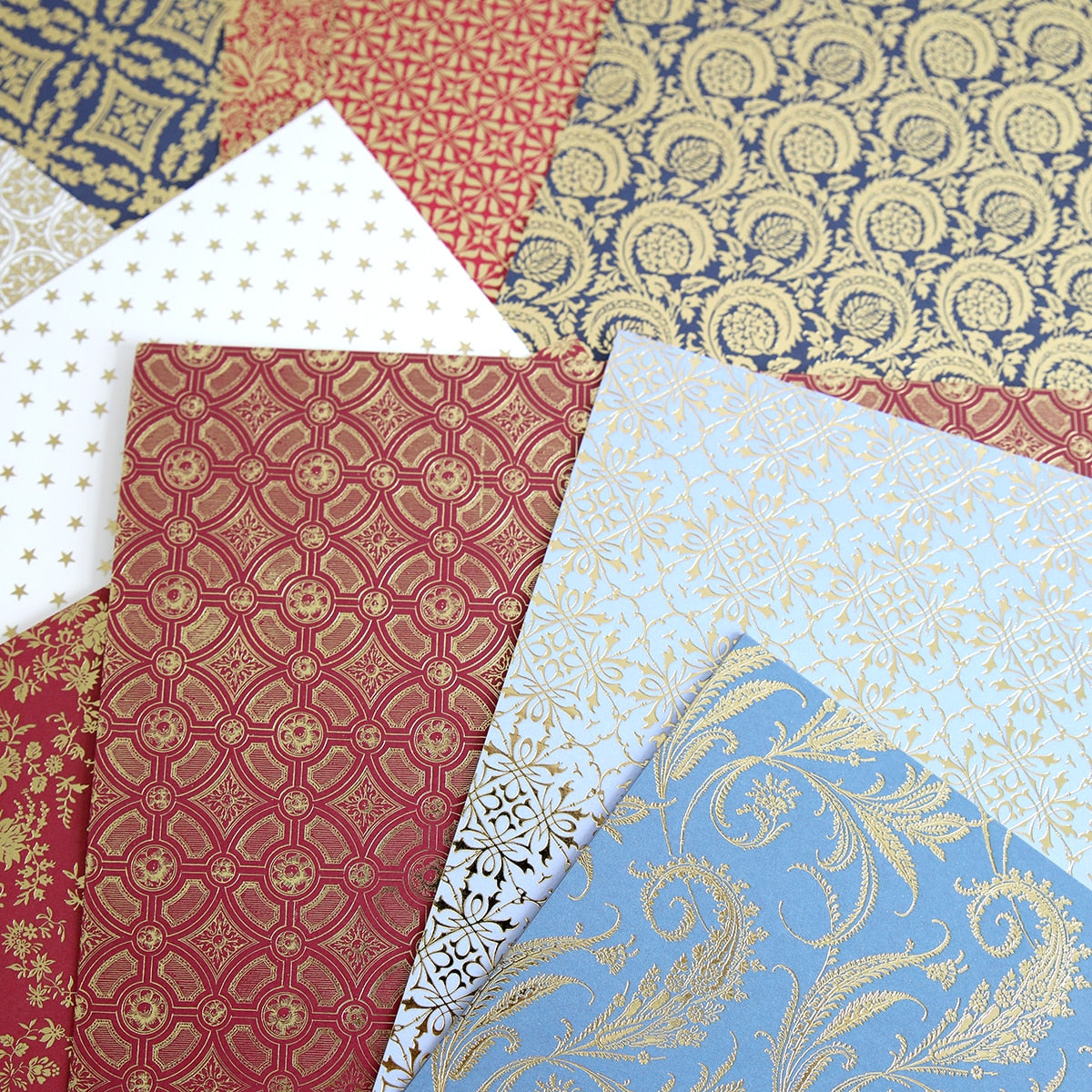 a close up of many different colored papers.