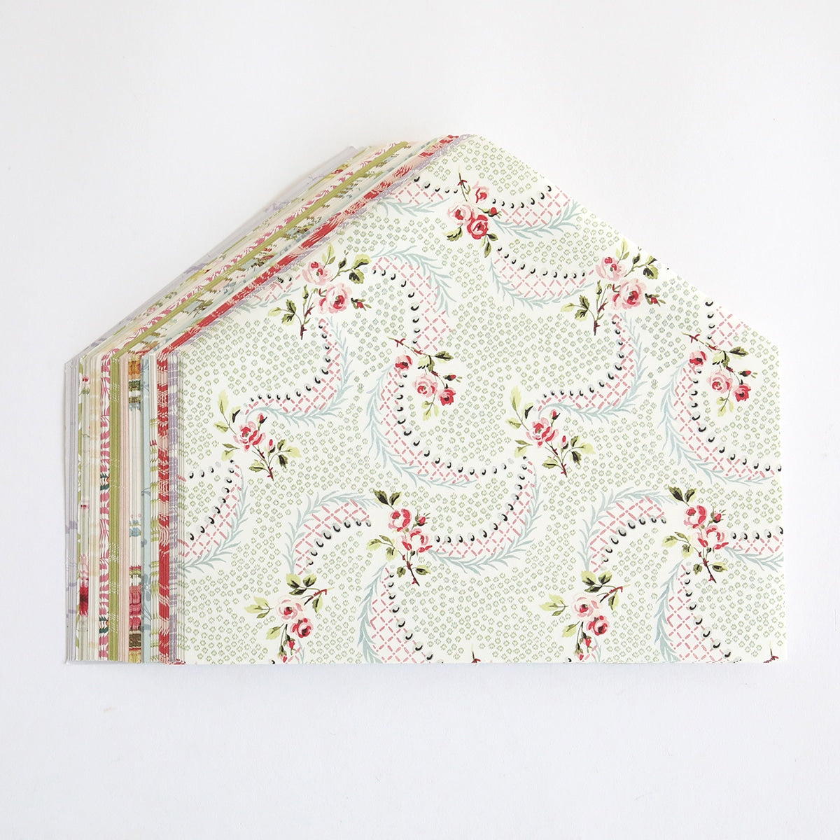 A stack of Floral Envelope Liners.