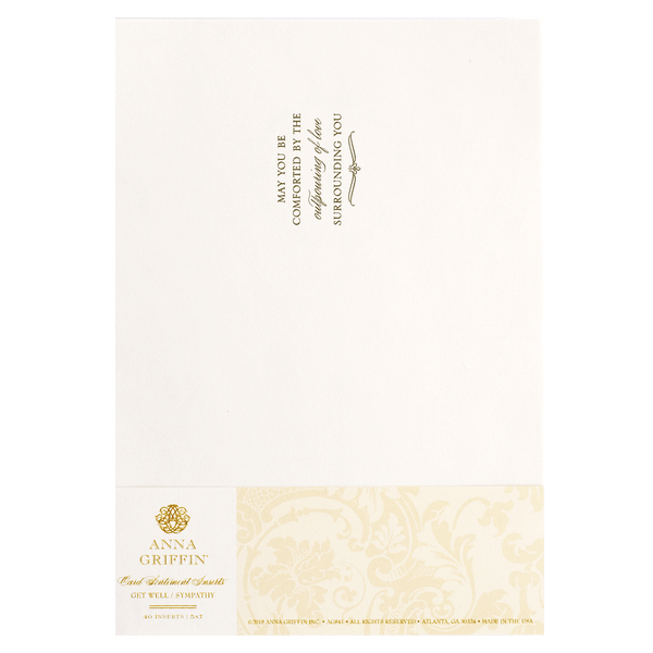 Anna Griffin メッセージカード Get Well Card Inserts | Sentiment Card Inserts – Anna Griffin Inc.