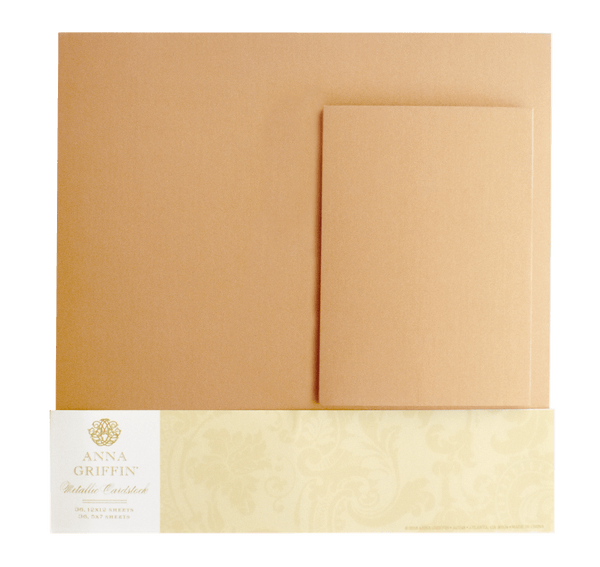Metallic Gold Cardstock Buy a Bundle of Gold Cardstock Anna Griffin