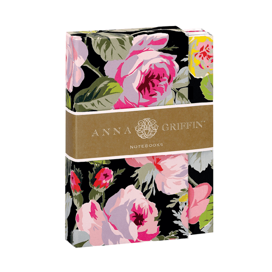 a notebook with a floral pattern on it.