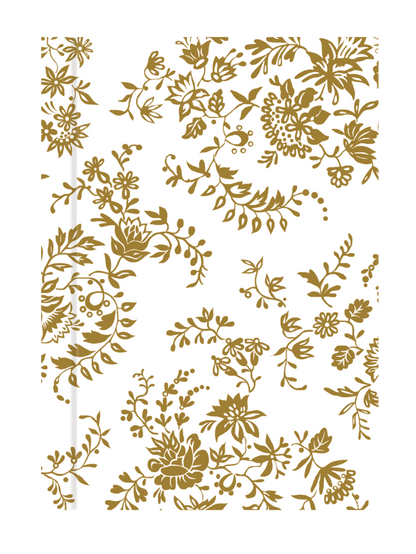a sheet of gold foil on a white background.