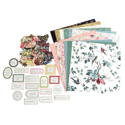 a bunch of papers that are on a table.