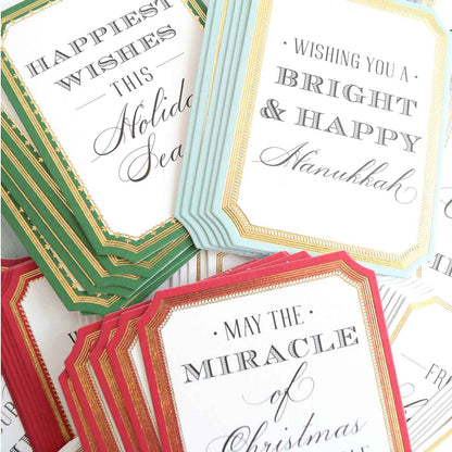 a pile of different types of wedding cards.