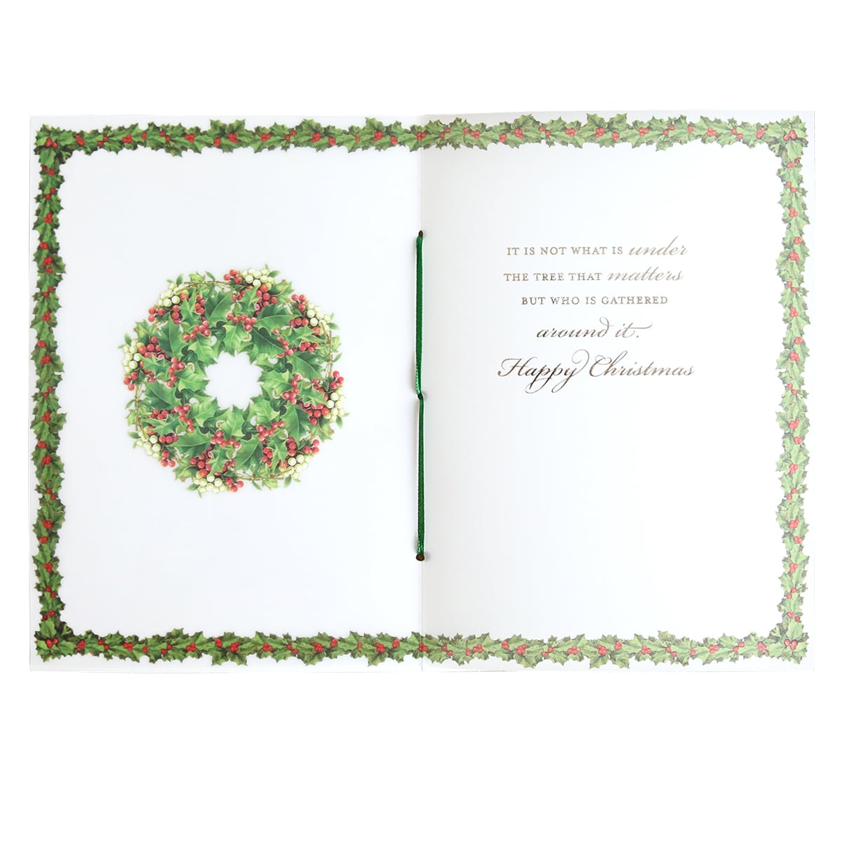 a Holiday Vellum Card Sentiment Inserts with Foil with a wreath on it.