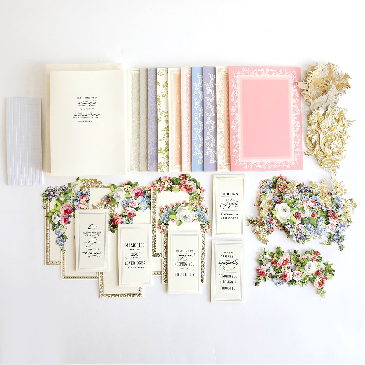 a bunch of different types of wedding cards.