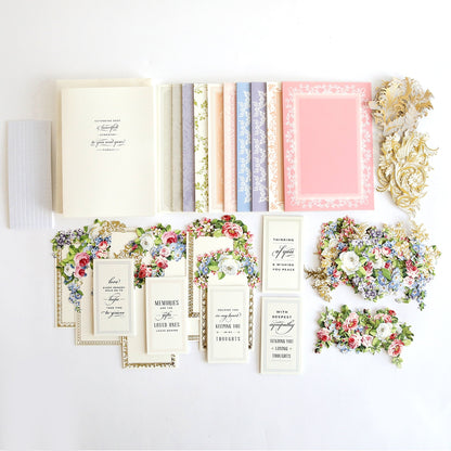 a bunch of different types of wedding cards.