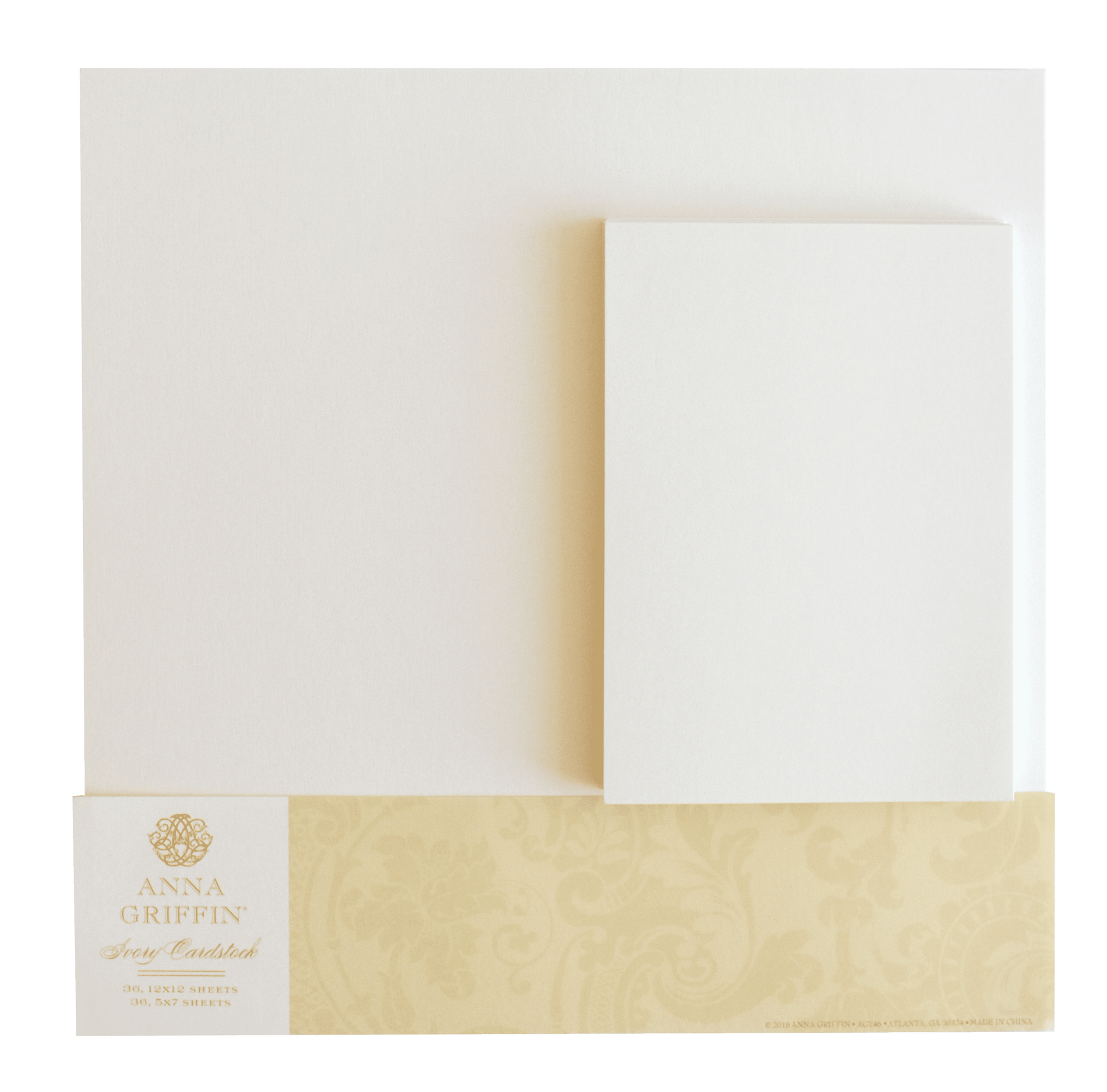 Ivory 12-x-12 50 per package, 270 GSM (100lb Cover) Curious SKIN Paper