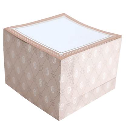 a white box with a pattern on it.