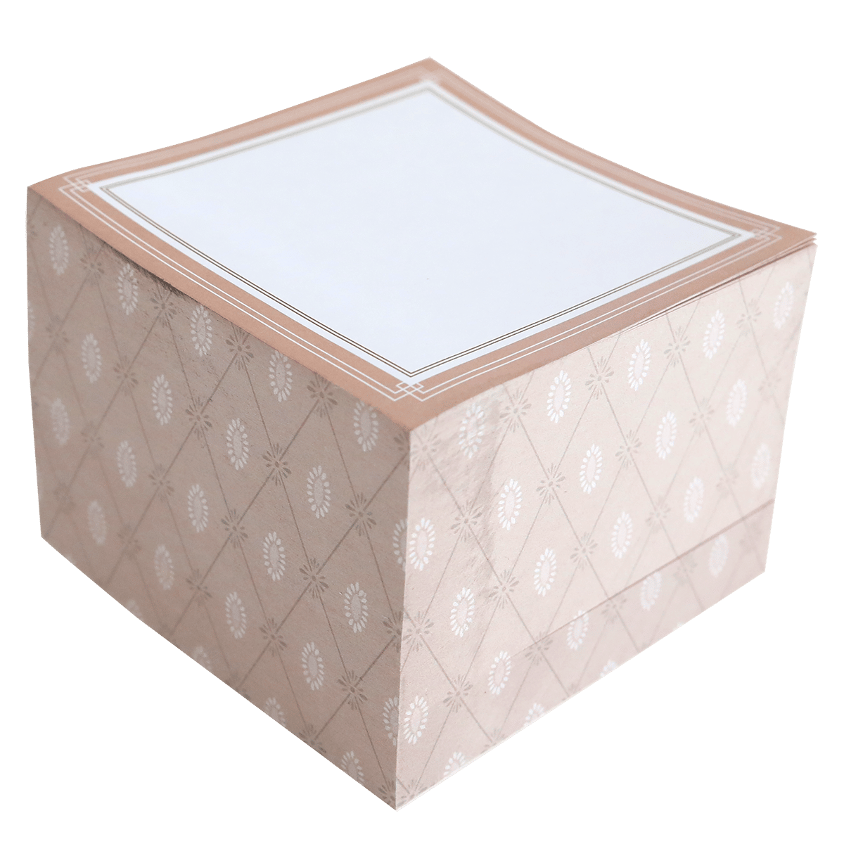 a white box with a pattern on it.