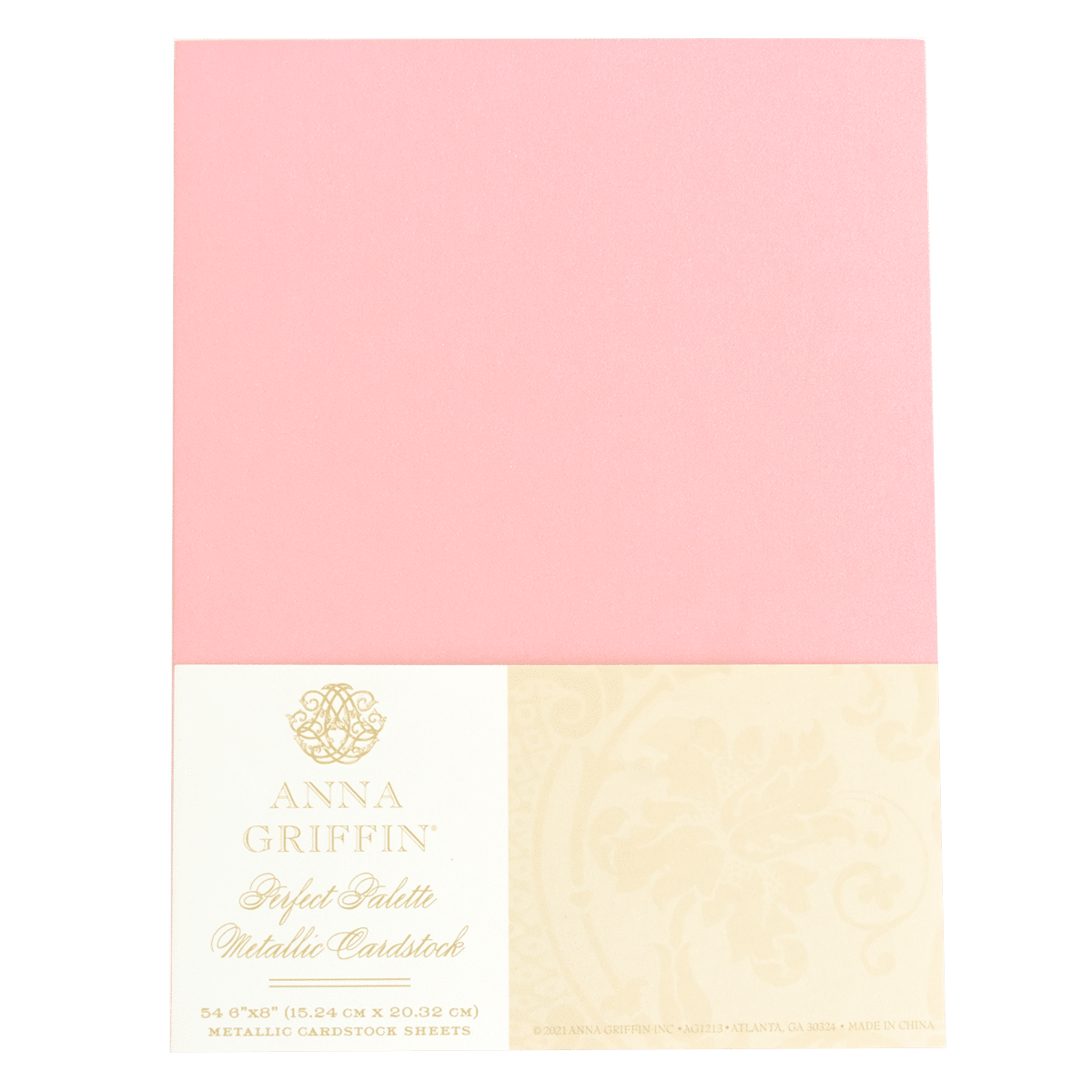 a pink and yellow paper with a white border.